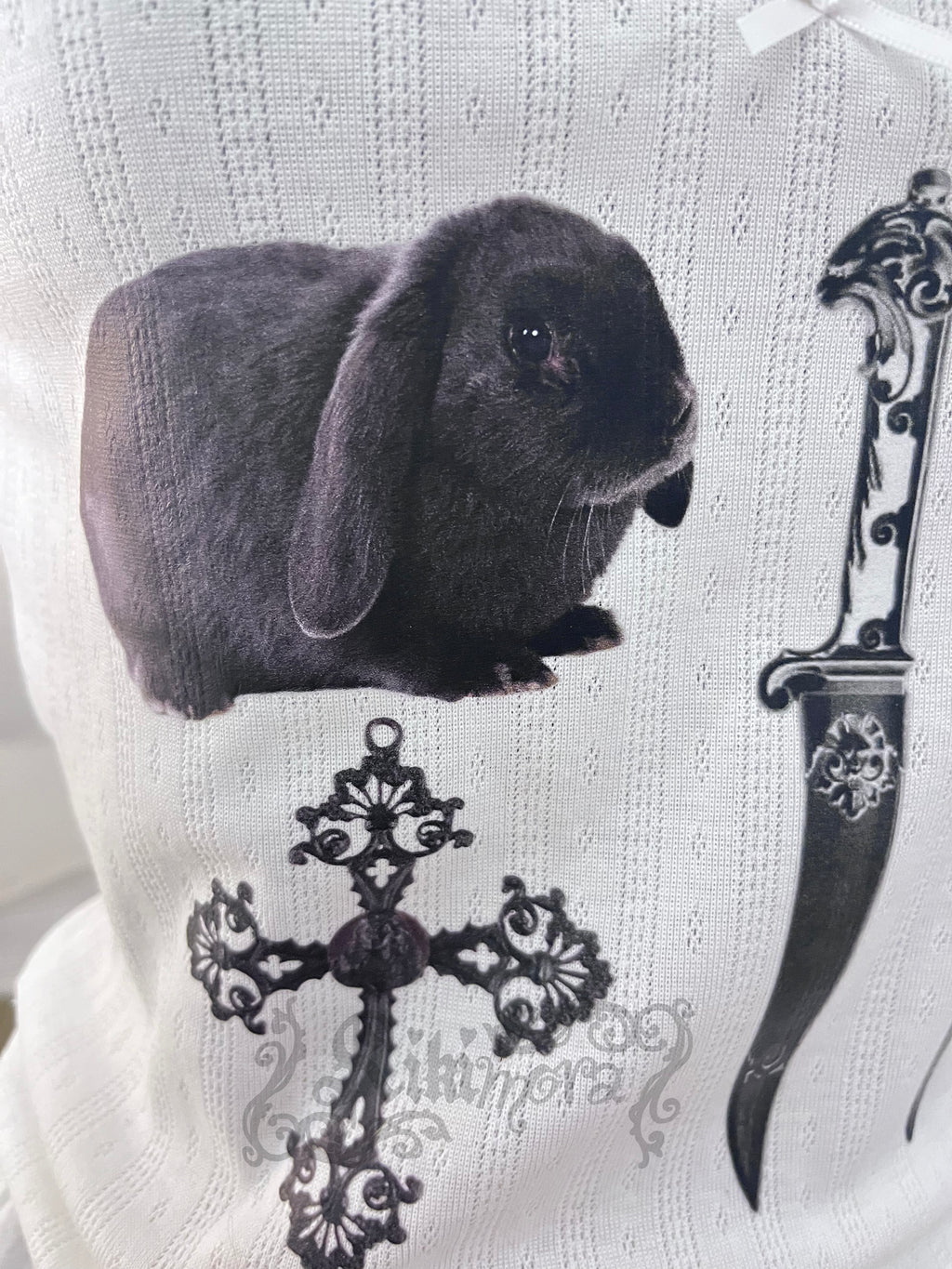Velvet bunny & daggers - reworked top ₊ ⊹ ₍ᐢᐢ₎