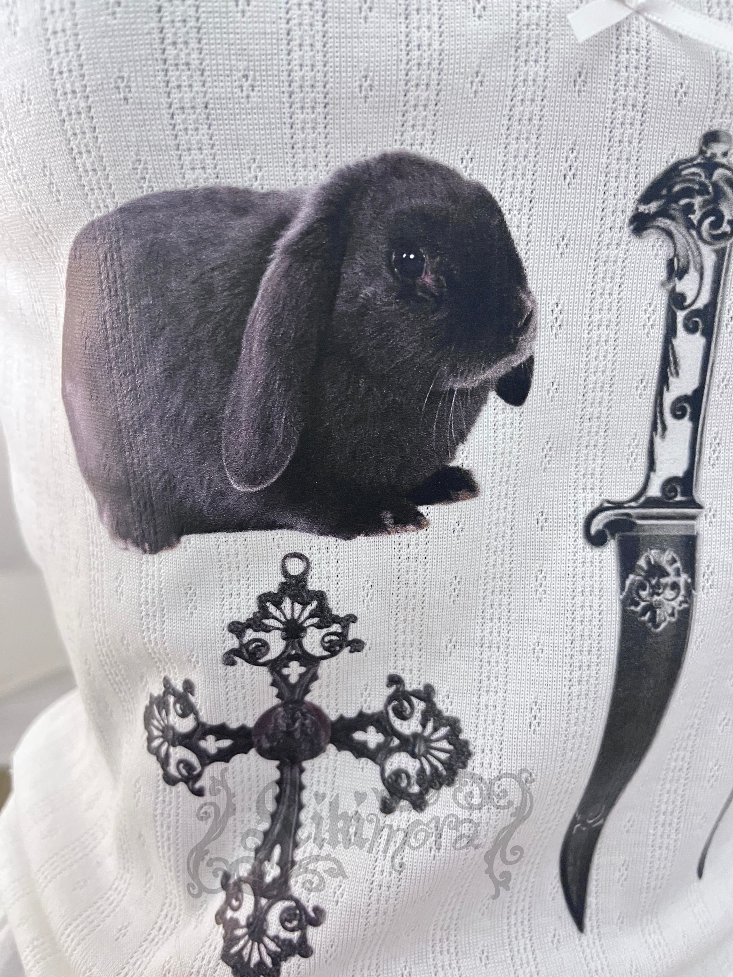 Velvet bunny & daggers - reworked top ₊ ⊹ ₍ᐢᐢ₎