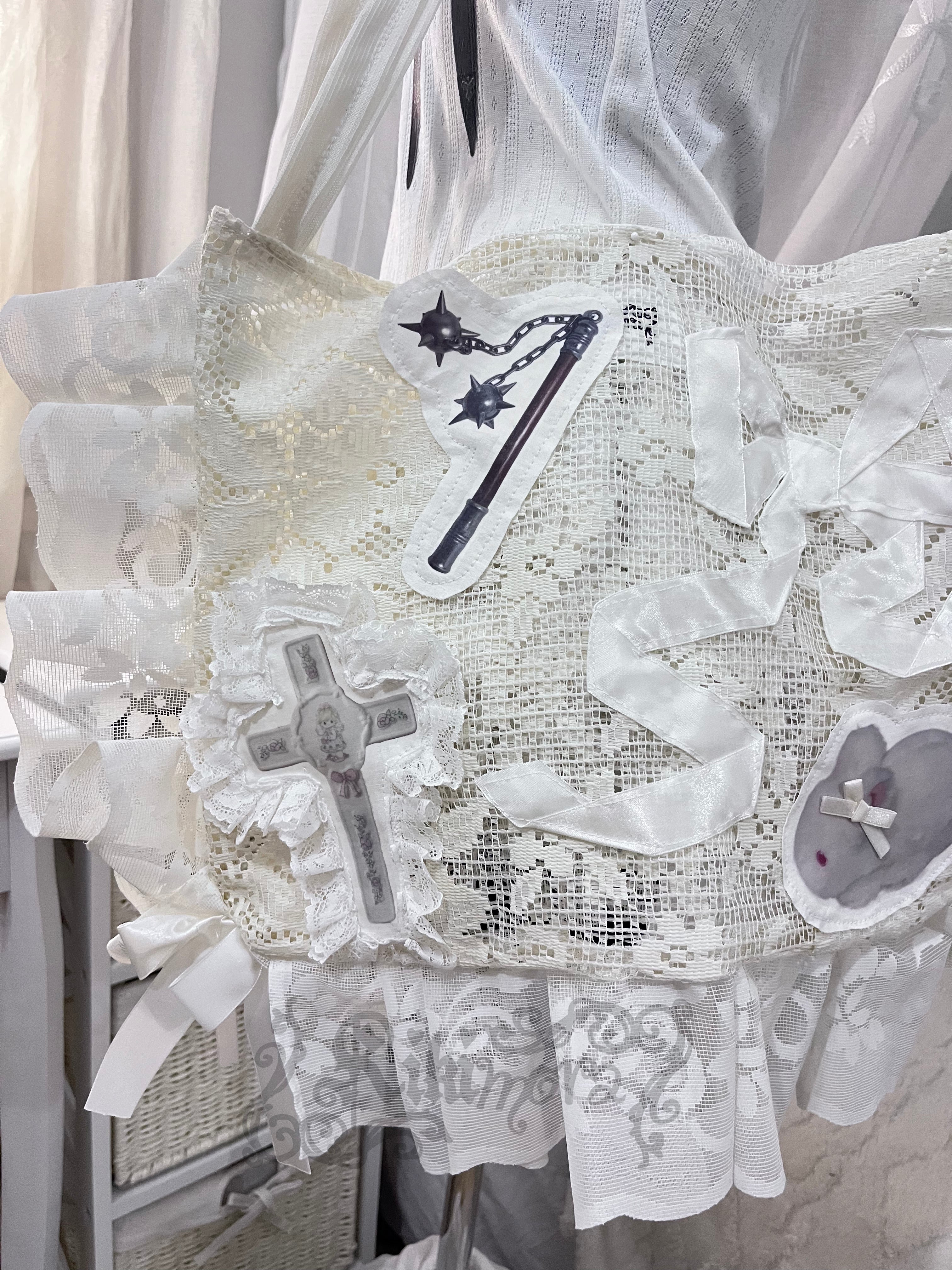 Frilly bunny - handmade bag ₍ᐢᐢ₎⊹ ࣪ ˖