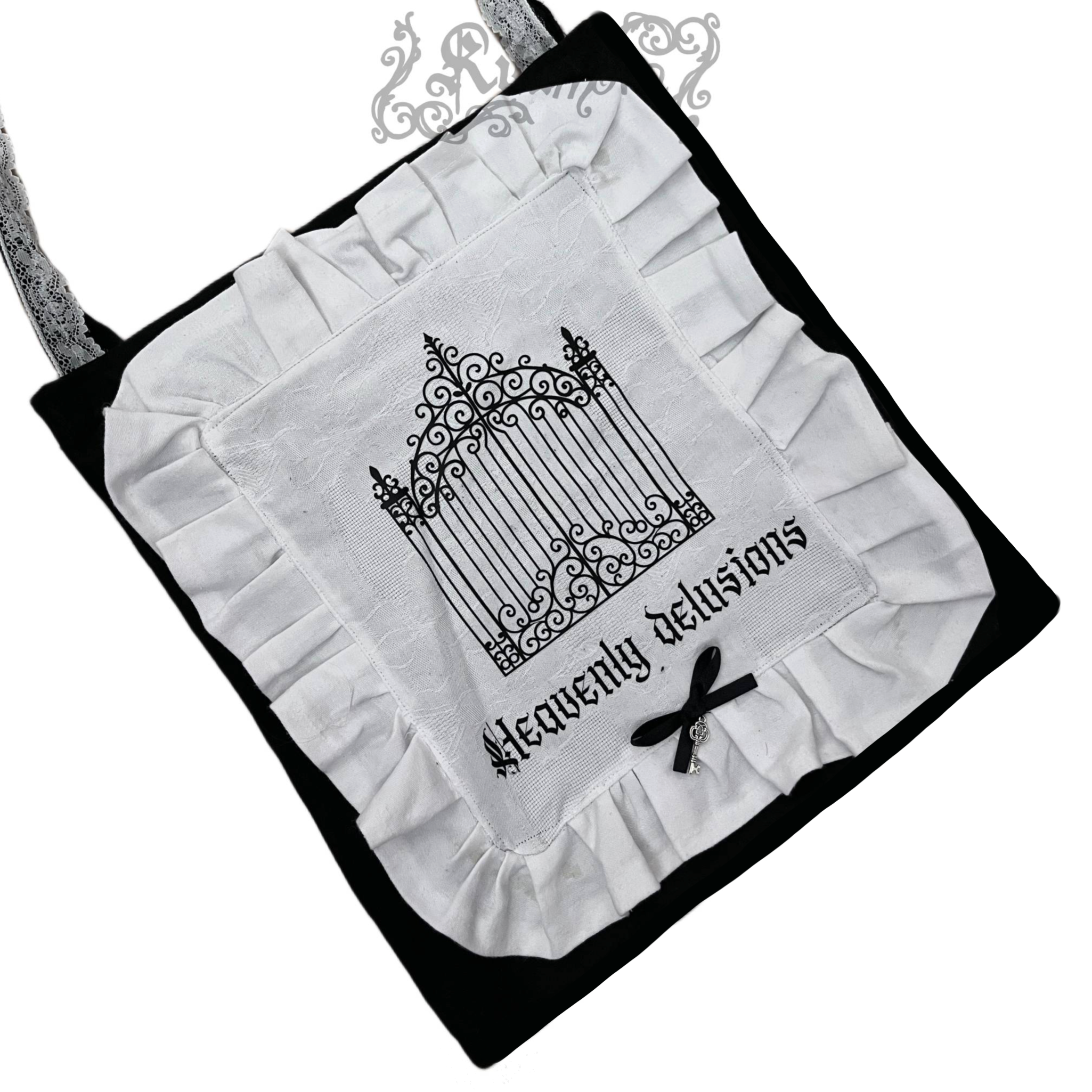 Heavenly Delusions - handmade tote bag 🕯₊˚⊹♡