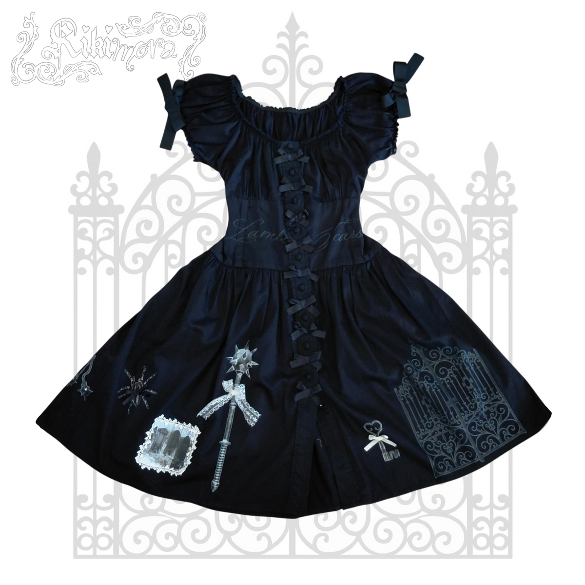 Mourning - 1/1 reworked gothic lolita dress