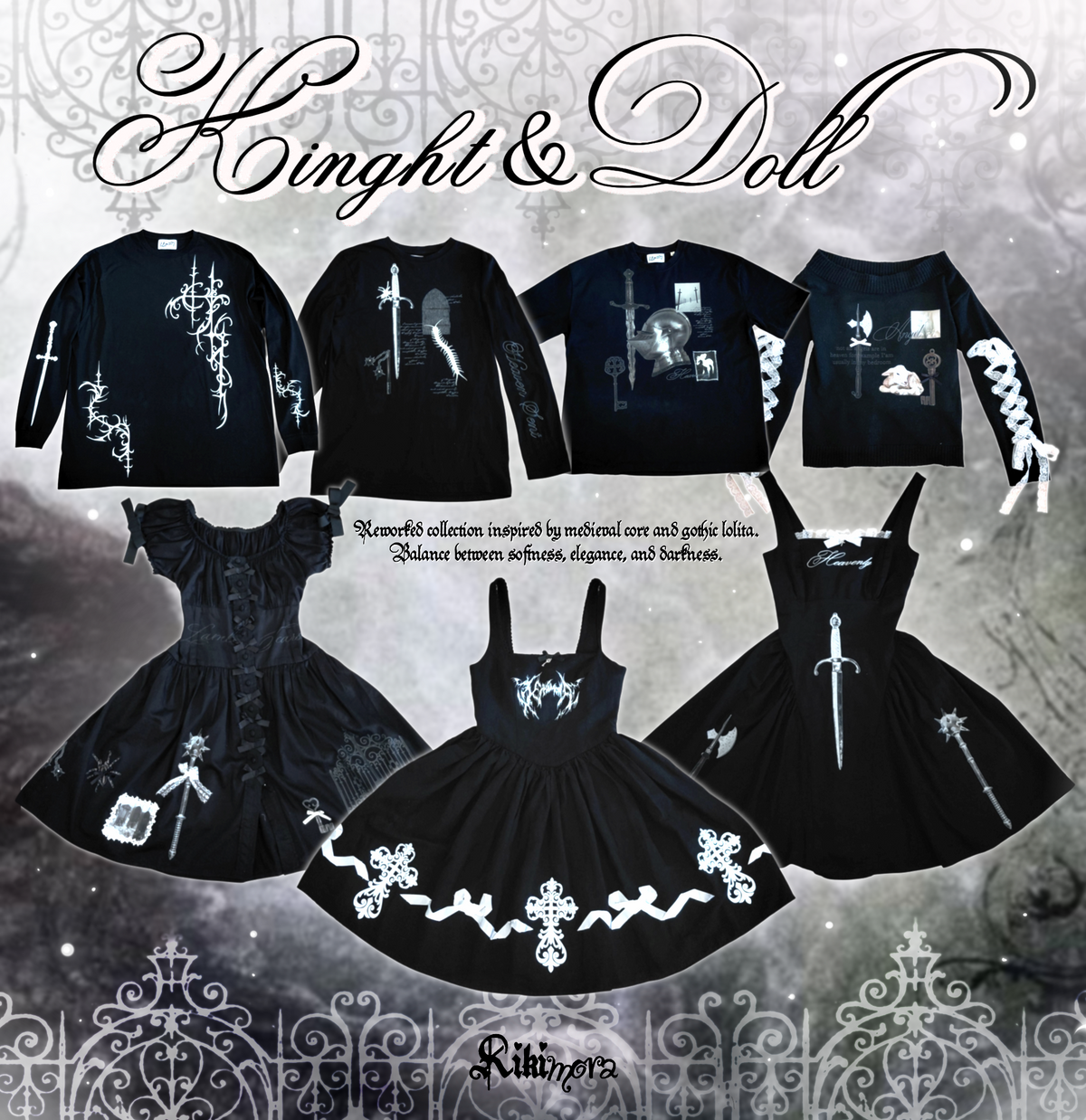 Mourning - 1/1 reworked gothic lolita dress