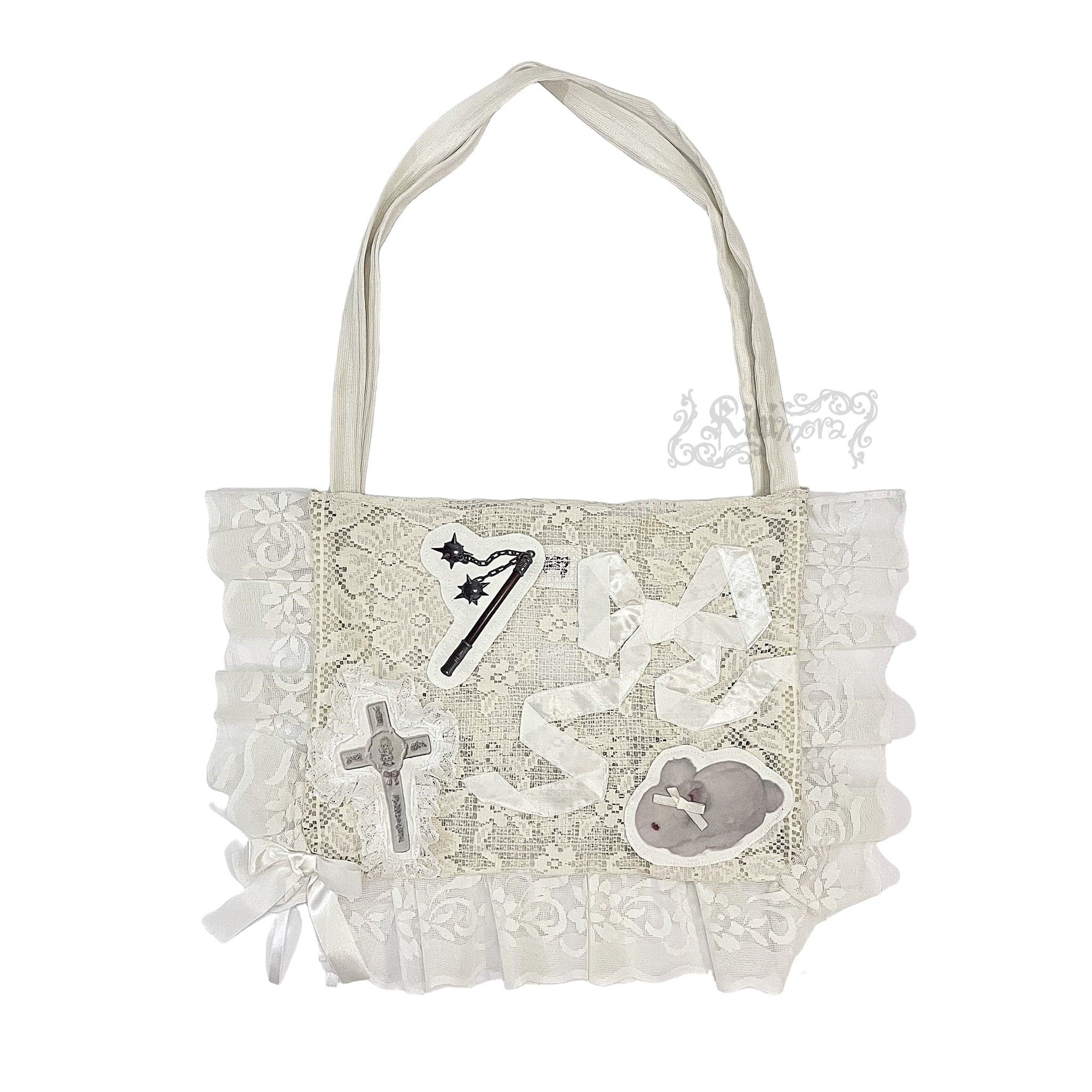 Frilly bunny - handmade bag ₍ᐢᐢ₎⊹ ࣪ ˖