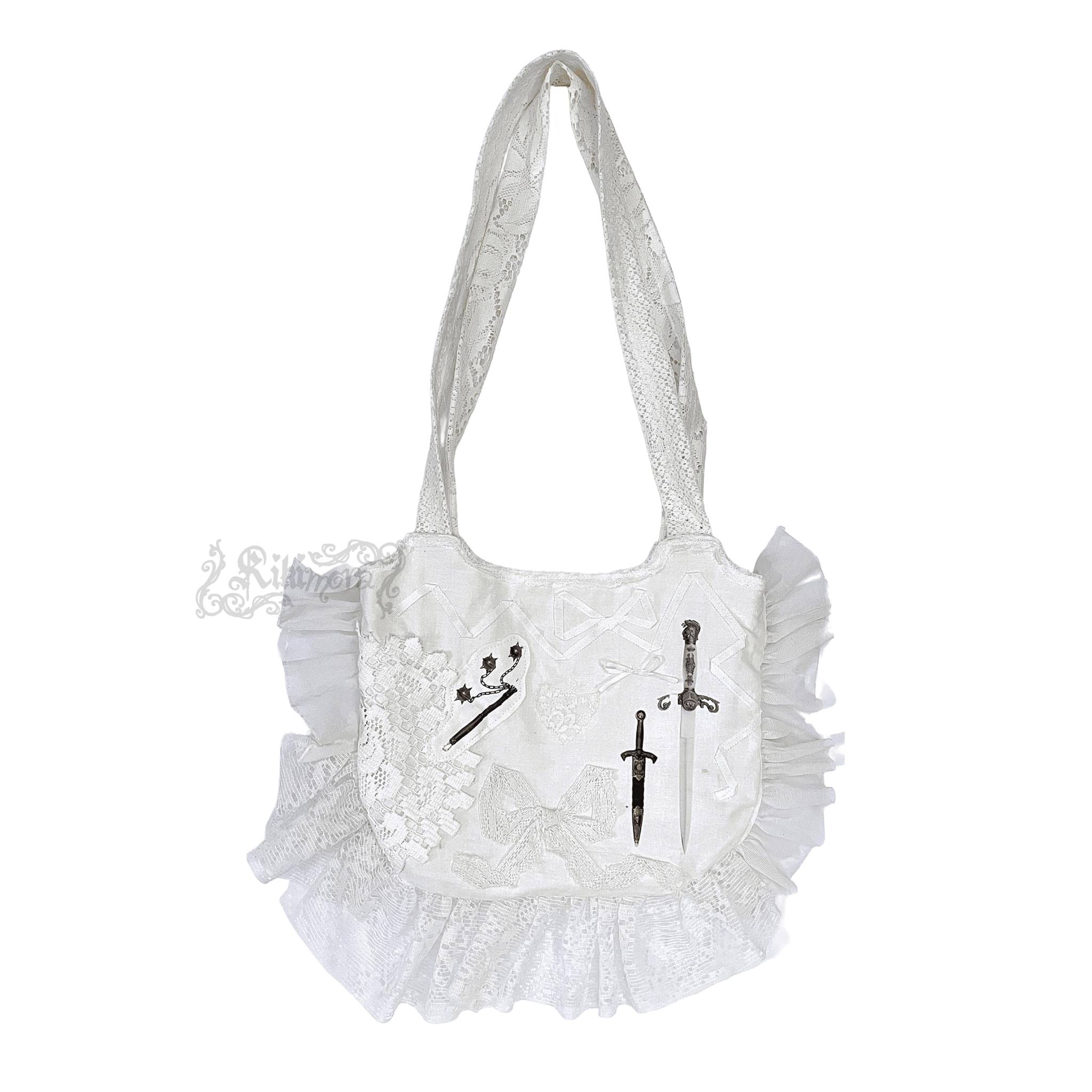 Weapons and ribbons - handmade bag ₊⊹♡